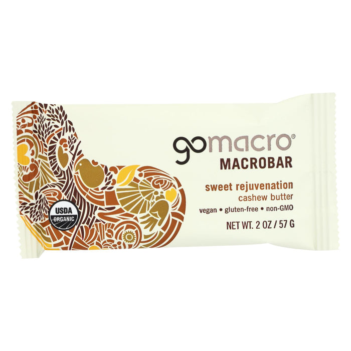 Gomacro Organic Macrobar - Cashew Butter - 2 Oz Bars - Case Of 12