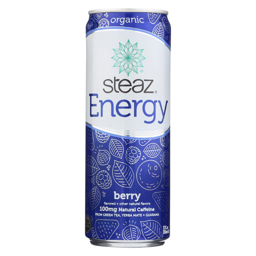 Steaz Energy Drink - Berry - Case Of 12 - 12 Fl Oz.