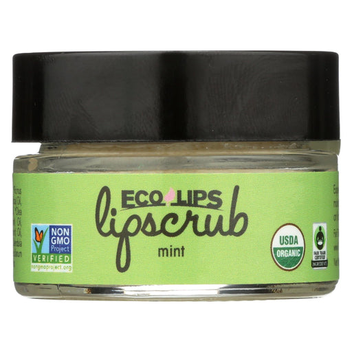 Ecolips Organic Lip Scrub - Mint - Case Of 6 - 0.5 Oz.