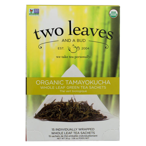 Two Leaves And A Bud Green Tea - Organic Tamayokucha - Case Of 6 - 15 Bags