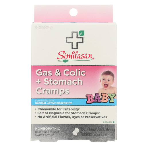 Similasan Baby Gas And Colic Plus Stomach Cramps - 135 Tablets