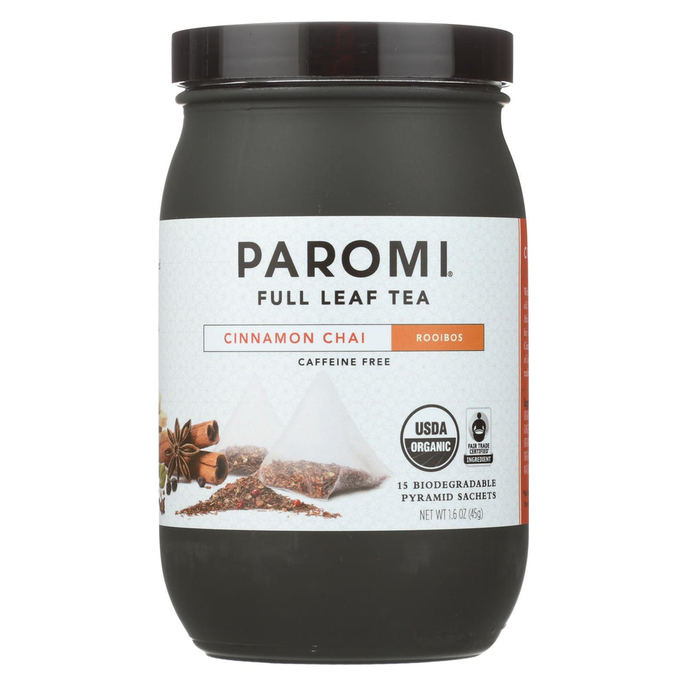 Paromi Tea - Tea Rooibos Cinnamon Chai Caffeine Free - Case Of 6 - 15 Bag