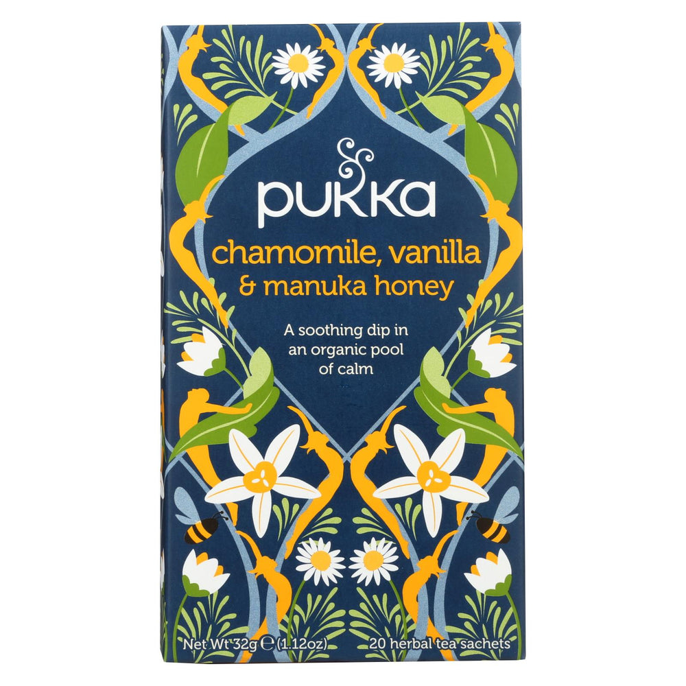 Pukka Herbal Teas Tea - Organic - Chamomile Vanilla And Manuka Honey - 20 Bags - Case Of 6