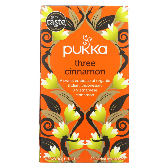 Pukka Herbal Teas Tea - Organic - Three Cinnamon - 20 Bags - Case Of 6