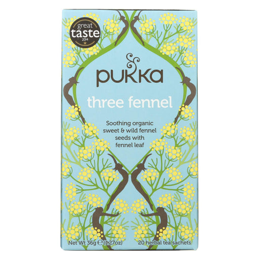 Pukka Herbal Teas Tea - Organic - Three Fennel - 20 Bags - Case Of 6