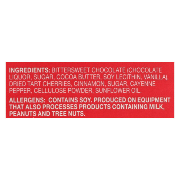 Endangered Species Natural Chocolate Bars - Dark Chocolate - 60 Percent Cocoa - Cinnamon Cayenne And Cherries - 3 Oz Bars - Case Of 12