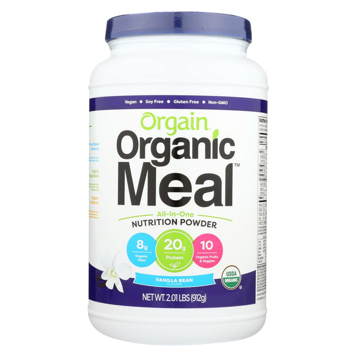 Orgain Organic Meal - Vanilla Bean - 2.01 Lb.