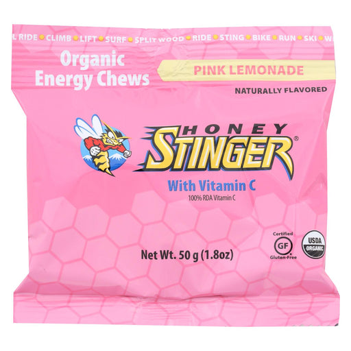 Honey Stinger Energy Chews - Pink Lemonade - Case Of 12 - 1.8 Oz.