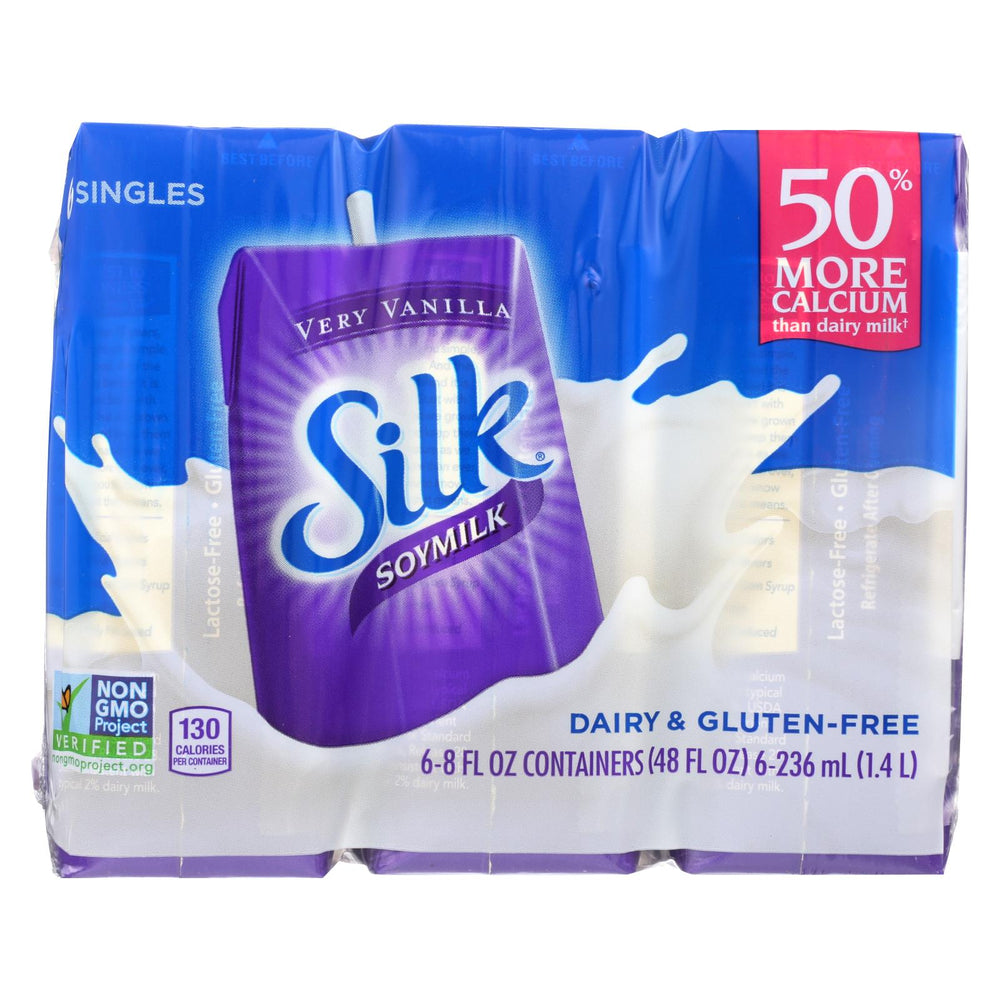 Silk Soymilk - Very Vanilla - Case Of 3 - 8 Fl Oz.