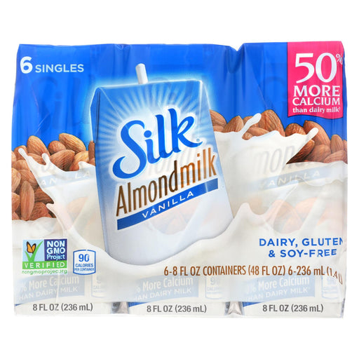 Silk Pure Almond Milk - Vanilla - Case Of 3 - 8 Fl Oz.