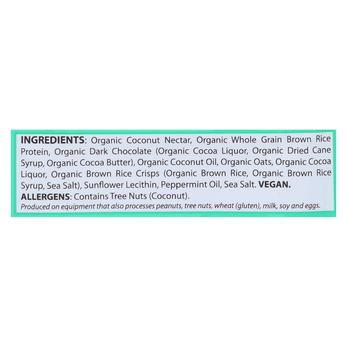 Square Organics Organic Protein Bar - Chocolate Coated Mint - Case Of 12 - 1.7 Oz