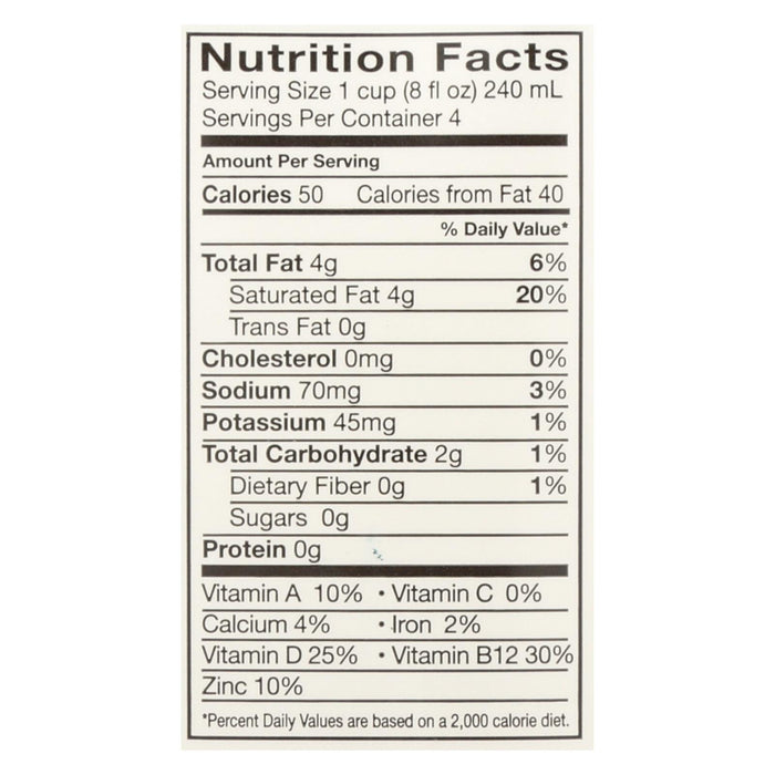 Pacific Natural Foods Coconut Vanilla - Unsweetened - Case Of 12 - 32 Fl Oz.