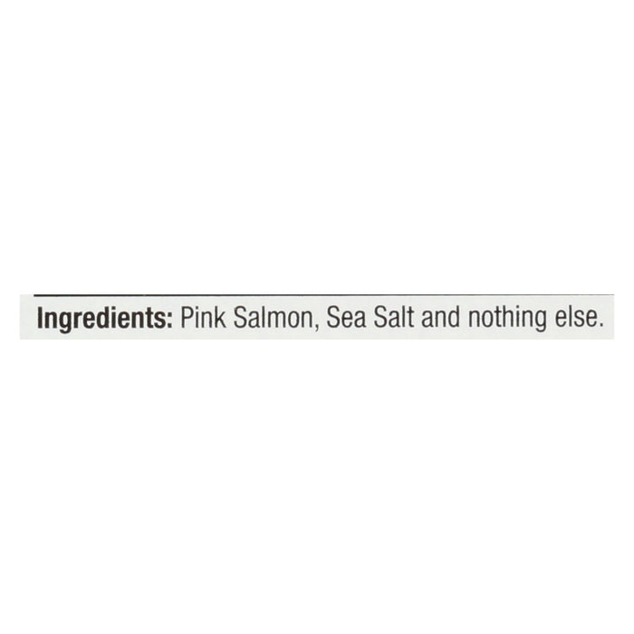 Henry And Lisa's Natural Seafood Wild Alaskan Pink Salmon - Case Of 12 - 7.5 Oz.