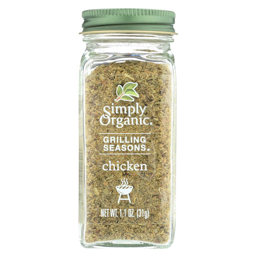 Simply Organic Chicken Grilling Seasons - Case Of 6 - 1.1 Oz.