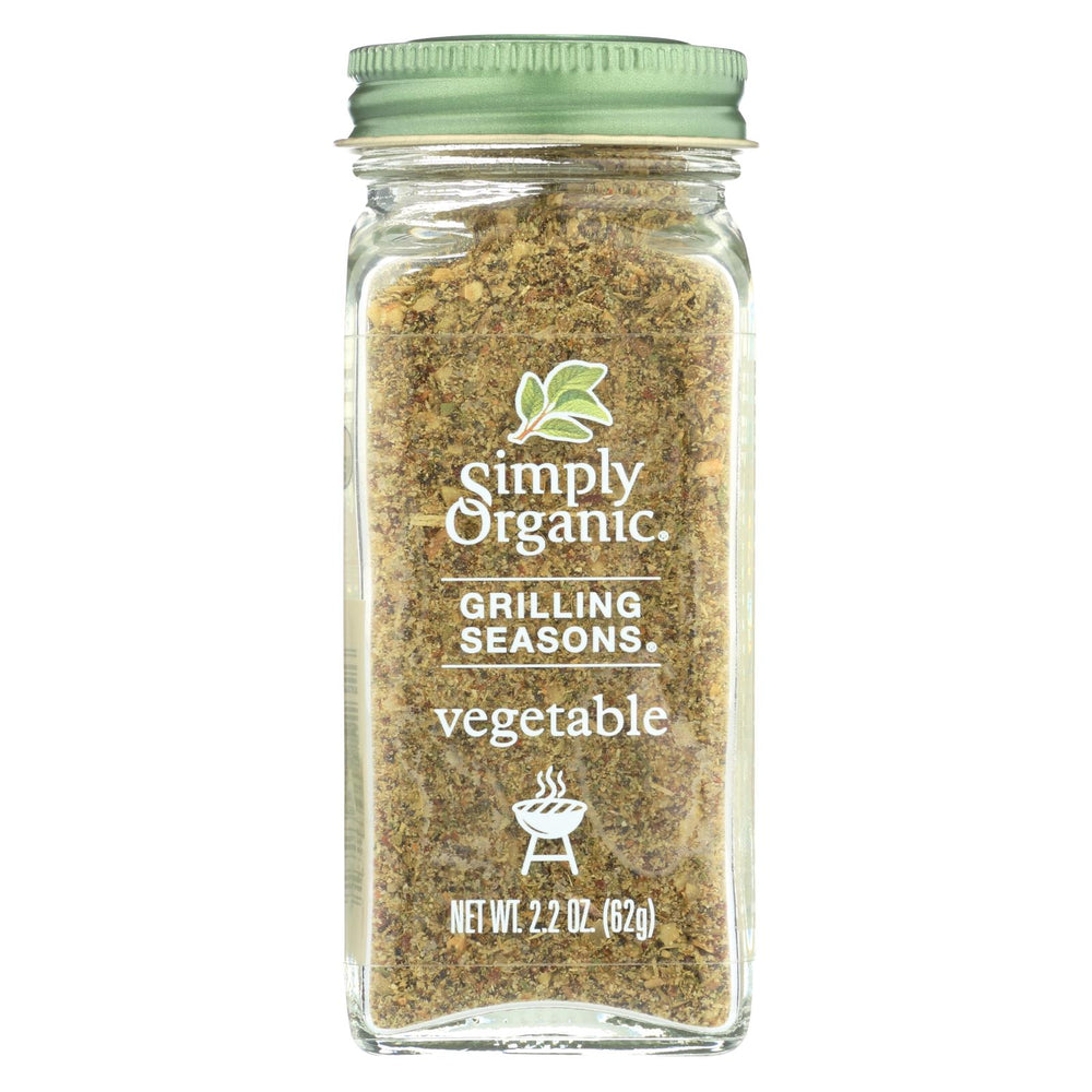 Simply Organic Vegetable Grilling Seasons - Case Of 6 - 2.2 Oz.