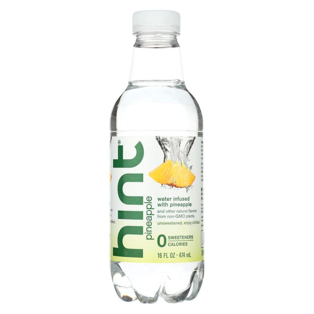 Hint Pineapple Water - Pineapple, Unsweetened - Case Of 12 - 16 Fl Oz.