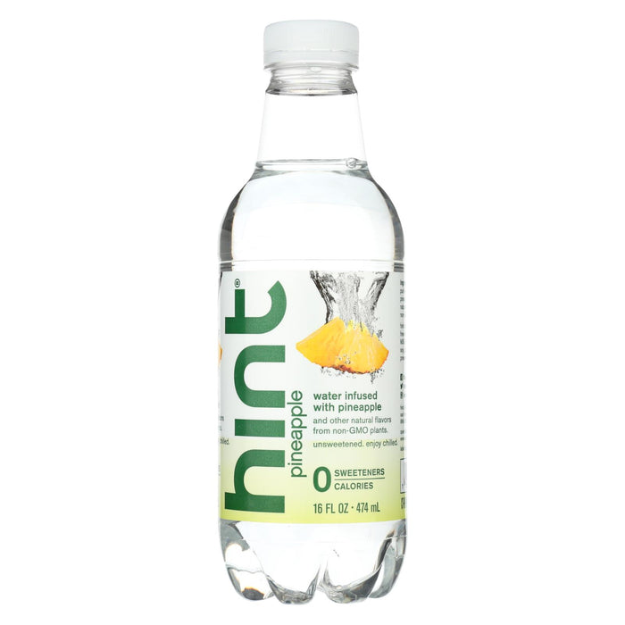 Hint Pineapple Water - Pineapple, Unsweetened - Case Of 12 - 16 Fl Oz.