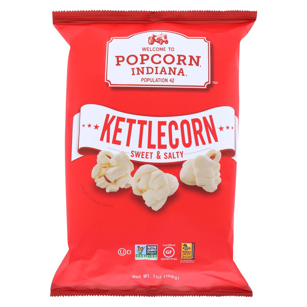 Popcorn Indiana Popcorn - Original Kettlecorn - Case Of 12 - 7 Oz.