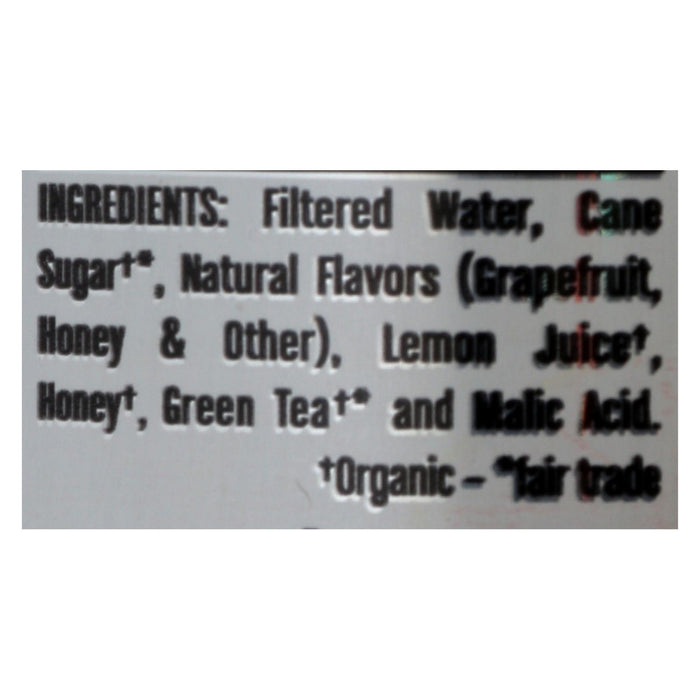Steaz Lightly Sweetened Green Tea - Grapefruit Honey - Case Of 12 - 16 Fl Oz.