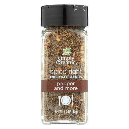 Simply Organic Spice Right Pepper And More - Case Of 6 - 2.2 Oz.