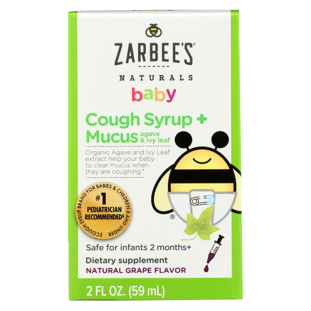 Zarbee's Cough Syrup And Mucus Reducer - Baby - 2 Oz