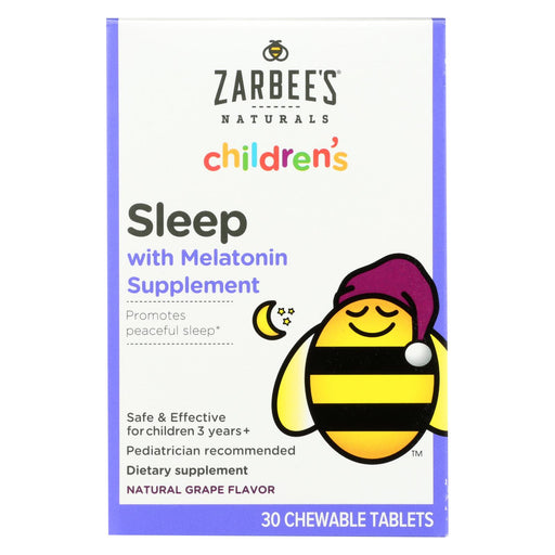Zarbee's Childrens Sleep - Grape Flavor - 30 Chewables