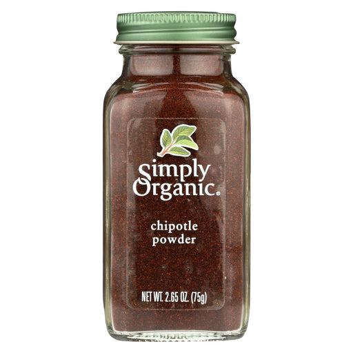 Simply Organic Chipotle Pepper Powder - Case Of 6 - 2.65 Oz.
