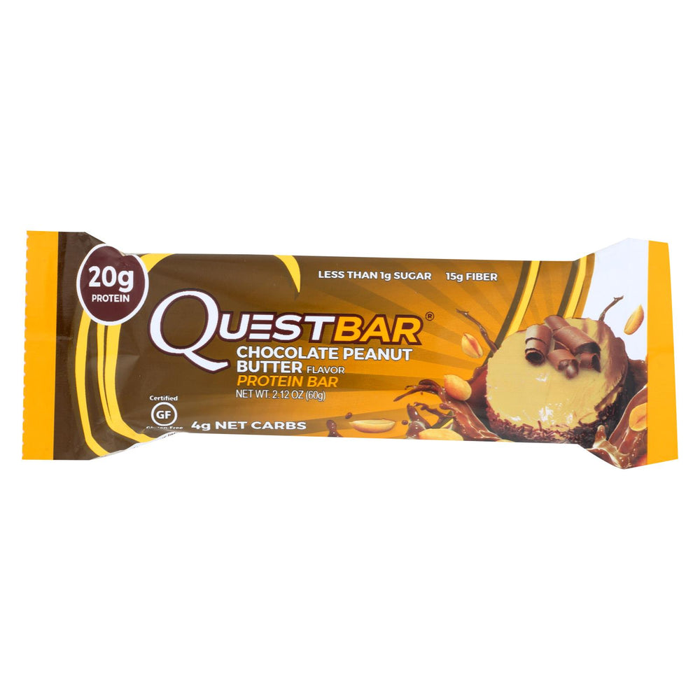Quest Bar - Chocolate Peanut Butter - 2.12 Oz - Case Of 12