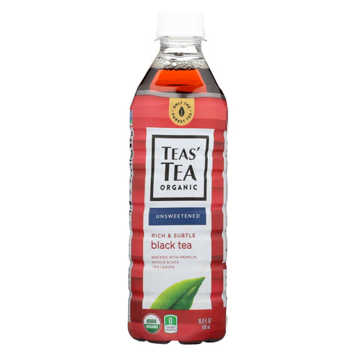 Tea's Organic Black Tea - Unsweetened - Case Of 12 - 16.9 Fl Oz.