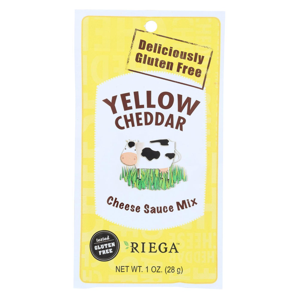 Riega Foods Yellow Cheddar - Cheese Sauce Mix - Case Of 8 - 1 Oz.
