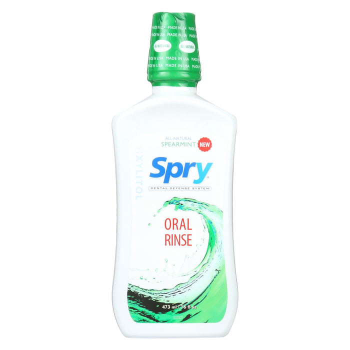 Spry Oral Rinse - Spearmint - 16 Fl Oz.
