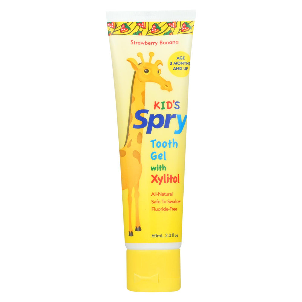 Spry Tooth Gel - Strawberry And Banana - 2 Fl Oz.
