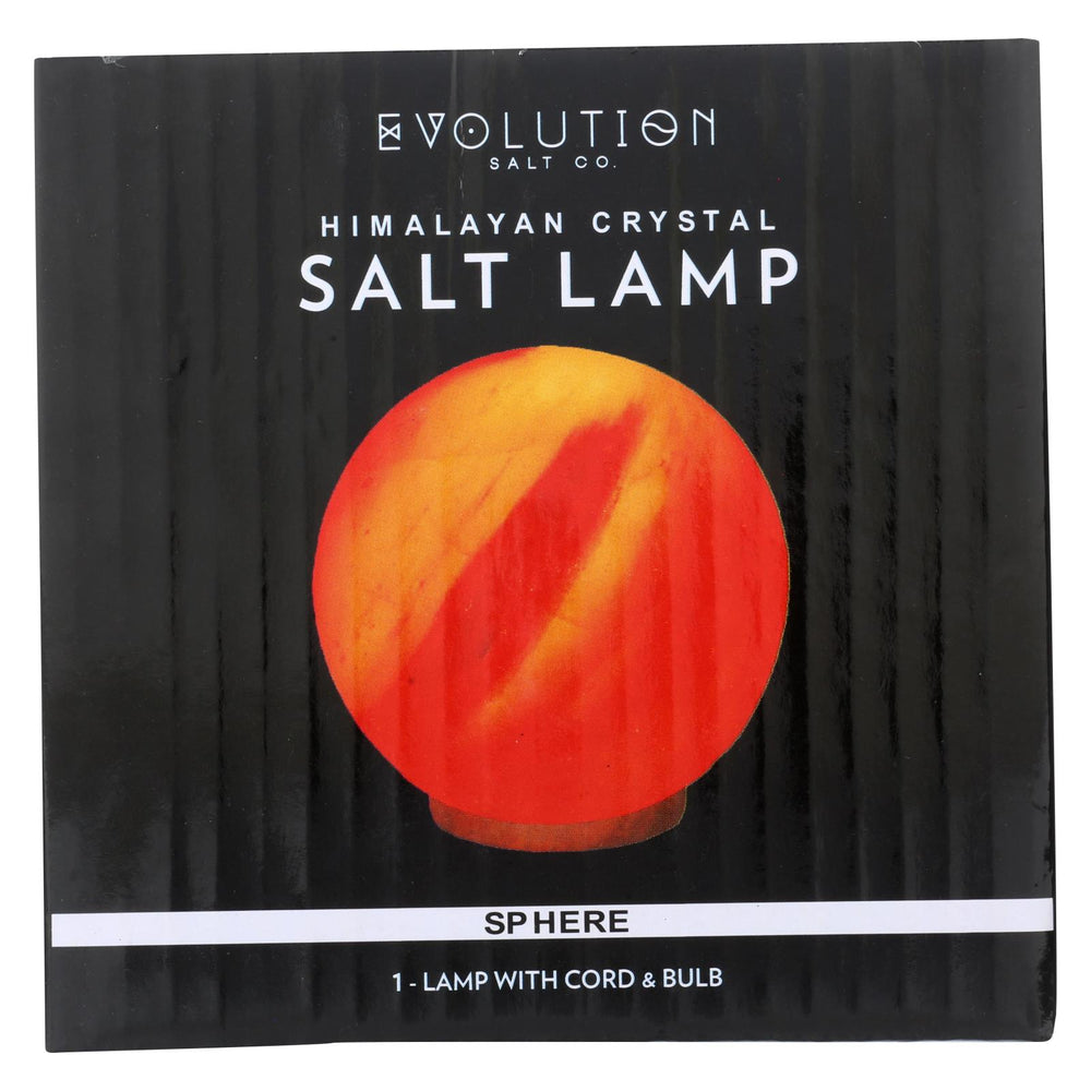 Evolution Salt Crystal Salt Lamp - Sphere - 6 Inches - 1 Count