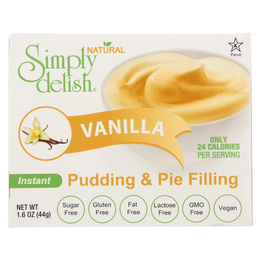Simply Delish Pudding Mix - Vanilla - Case Of 6 - 1.7 Oz