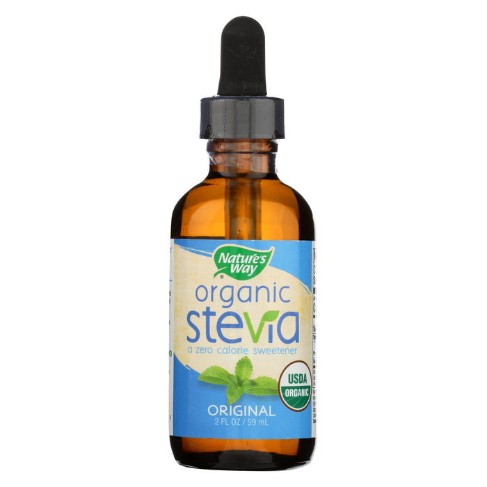 Natures Way Stevia - Organic - Original Unflavored - Drops - 2 Oz