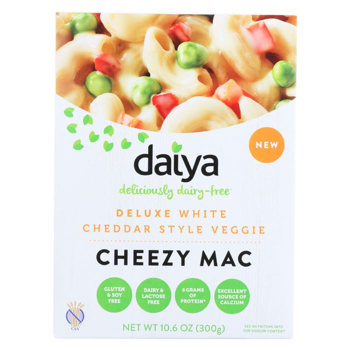Daiya Foods Inc Cheezy Mac - Deluxe - White Cheddar Style Veggie - Dairy Free - 10.6 Oz - Case Of 8