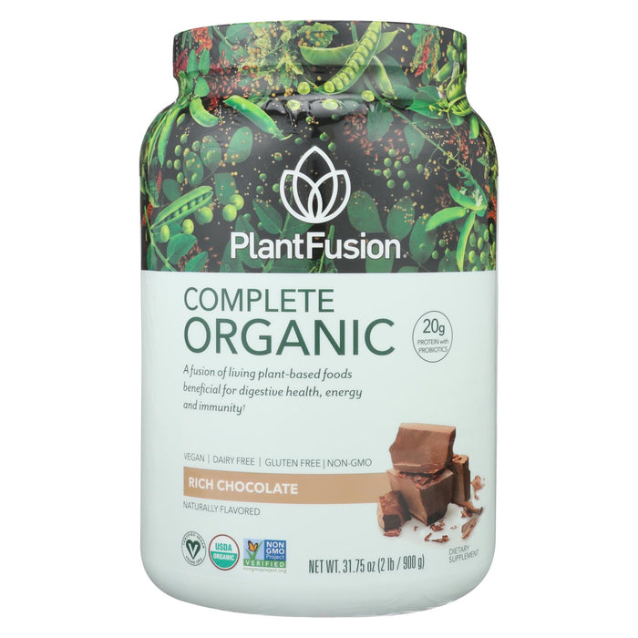Plantfusion Plant Protein - Organic - Chocolate - 2 Lb