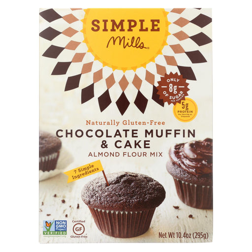 Simple Mills Almond Flour Chocolate Muffin And Cake Mix - Case Of 6 - 10.4 Oz.