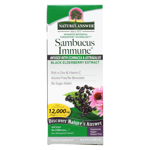 Natures Answer Sambucus Immune Support - 8 Oz