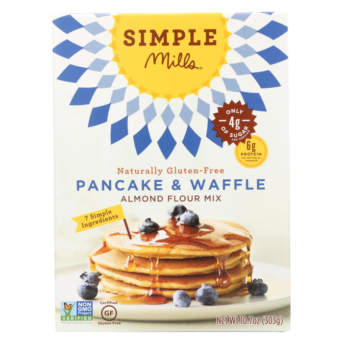 Simple Mills Almond Flour Pancake And Waffle Mix - Case Of 6 - 10.7 Oz.