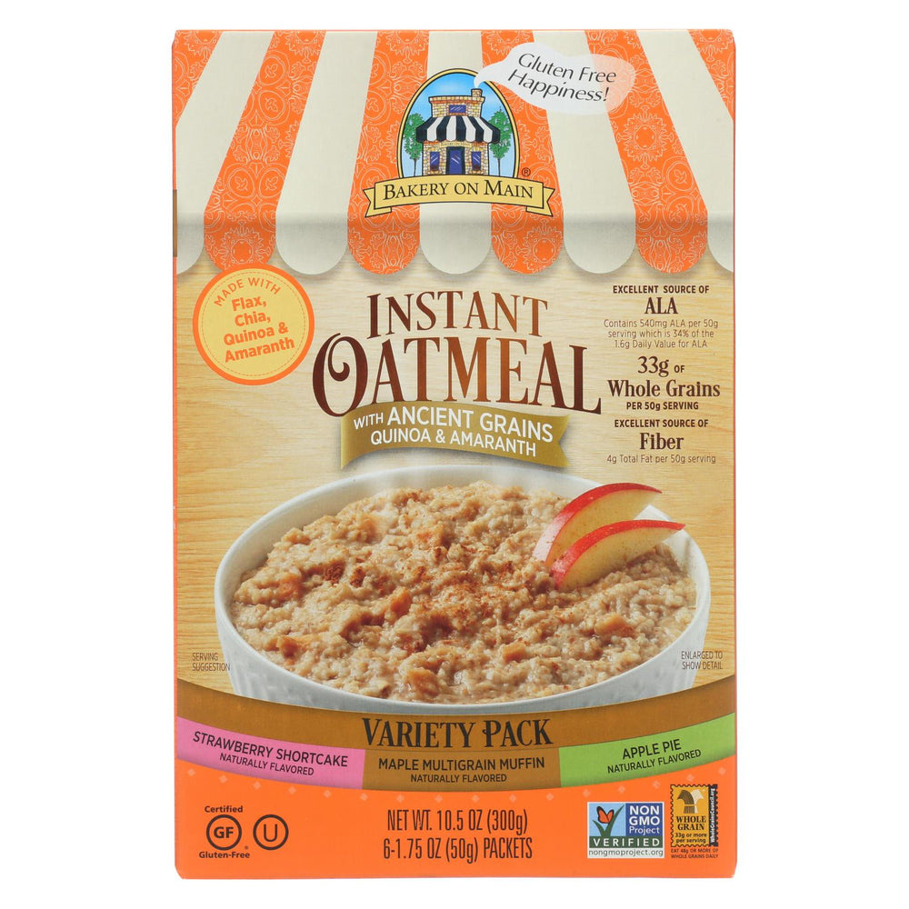 Bakery On Main Instant Oatmeal - Case Of 6 - 10.5 Oz.