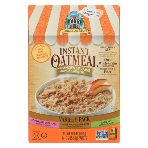Bakery On Main Instant Oatmeal - Case Of 6 - 10.5 Oz.