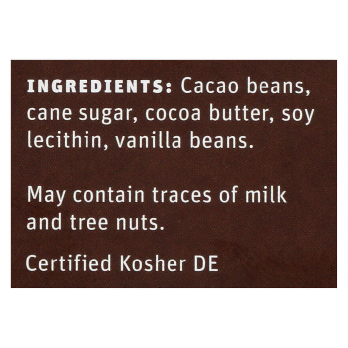 Tcho Chocolate Dark Chocolate Bar - Chocolatey 70 Percent Cacao - Case Of 12 - 2.5 Oz.