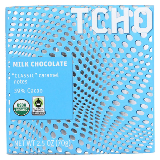 Tcho Chocolate Milk Chocolate Bar - Classic - Case Of 12 - 2.5 Oz.