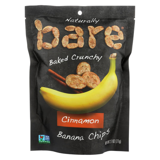 Bare Fruit Banana Chip - Cinnamon - Case Of 12 - 2.7 Oz.