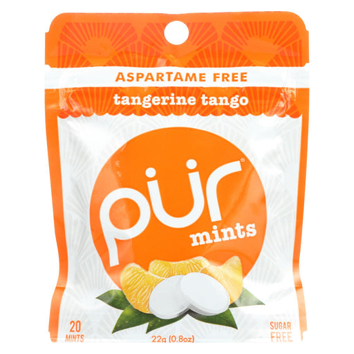 Pur Mint Gum - Tangerine Tango - Case Of 12 - 22 Gram