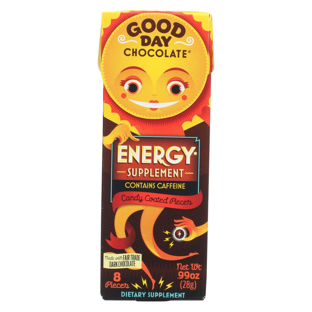 Good Day Chocolate Chocolate Pieces - With Energy - Case Of 12 - .99 Oz