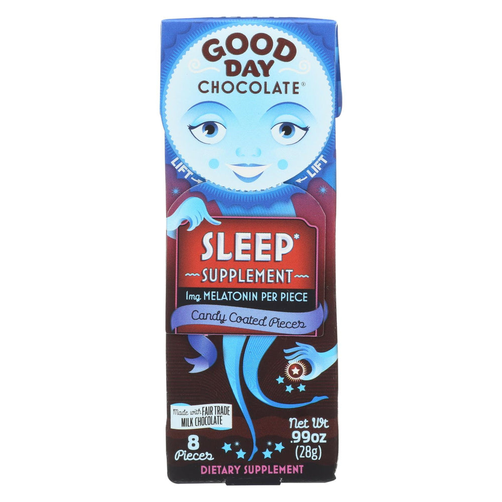Good Day Chocolate Chocolate Pieces - With Sleep - Case Of 12 - .99 Oz