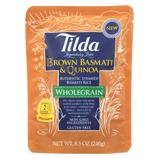 Tilda Whole Grain - Brown Basmati And Quinoa - Case Of 6 - 8.5 Oz.