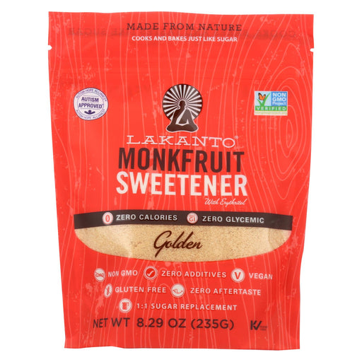 Lakanto Monkfruit Sweetener - Golden - Case Of 8 - 8.29 Oz.